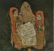 Egon Schiele Mutter mit zwei Kindern Spain oil painting artist